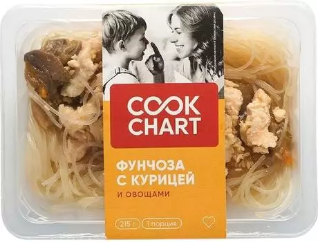 Фунчоза Cook Chart с курицей и овощами 215гс доставкой!