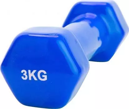 Гантель Bradex обрезиненная синяя 3кг