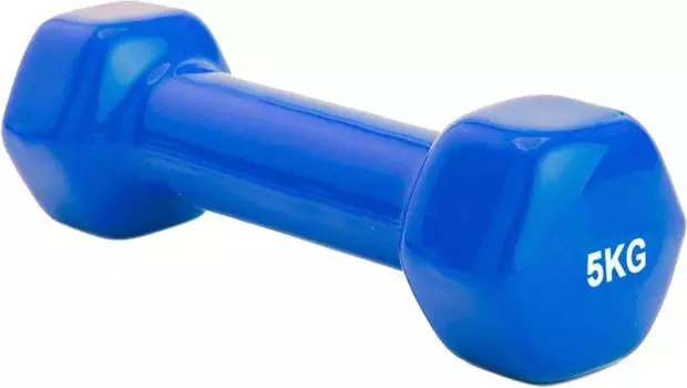Гантель Bradex обрезиненная синяя 5кг