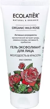 Гель-эксфолиант для лица Ecolatier Organic Wild Rose 100мл