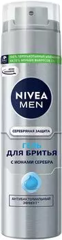 Гель для бритья Nivea Men Серебряная защита 200мл