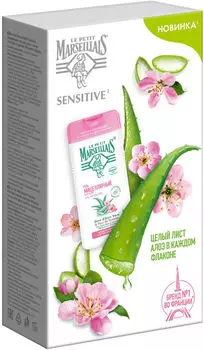 Гель для душа Le Petit Marseillais с соком Алоэ вера и цветком яблоневого дерева 400мл