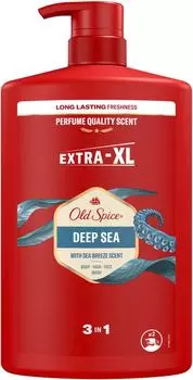 Гель для душа Old Spice Deep sea 3в1 Шампунь для волос 1л