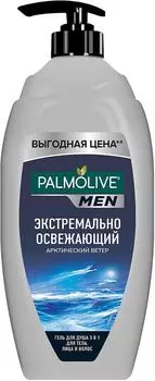 Гель для душа Palmolive Men Арктический ветер 3 в 1 для тела лица и волос 750мл