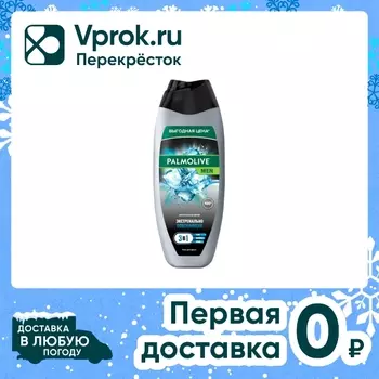 Гель для душа Palmolive Men Арктический ветер 3в1 для тела волос и лица 450мл