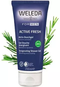 Гель для душа Weleda Men Active Fresh 200мл