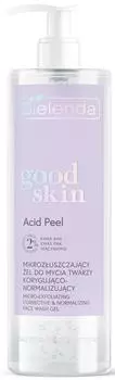 Гель для умывания Bielenda Good skin acid peel микро-отшелушивающий корректирующий 195мл