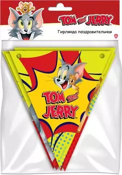 Гирлянда поздравительная ND Play Tom&amp;Jerry флажки