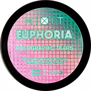 Глиттер для лица и тела MiXiT Euphoria голографический 15мл
