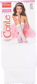 Гольфы для девочек Conte Elegant Lina Белые Размер 22