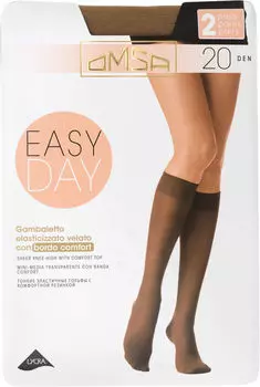 Гольфы Omsa Easy Day 20 Caramello Коричневые Размер 3-4 (M-L) 2 пары
