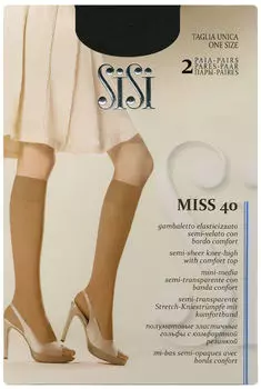 Гольфы Sisi Miss New 40 Nero Черные 2 парыс доставкой!