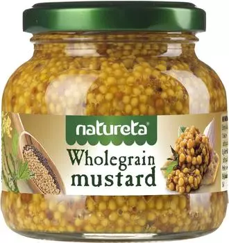 Горчица Natureta зернистая 190г