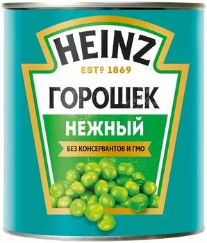 Горошек Heinz зеленый Нежный 400г - Vprok.ru Перекрёсток