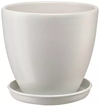 Горшок Бутон с подставкой 2.4л 17.5*17.5*15.8см серый