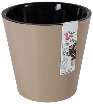 Горшок для цветов InGreen Fiji Шоколадный d-16см 1.6л