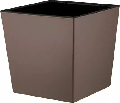 Горшок для цветов InGreen London Cube c дренажной вставкой французский платан 25*25см 11.6л
