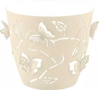 Горшок для цветов Plast Team Butterflies 11.5см 700мл