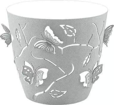 Горшок для цветов Plast Team Butterflies 22.5см 5.3л