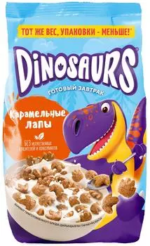 Готовый завтрак Kelloggs Dinosaurs Карамельные лапы 220г