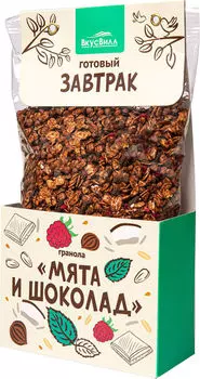 Готовый завтрак ВкусВилл Гранола Мята и шоколад 300г