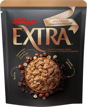 Гранола-мюсли Extra с темным шоколадом и фундуком 300г
