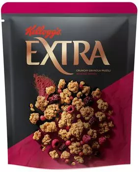 Гранола-мюсли Kelloggs Extra с красными ягодами 300г