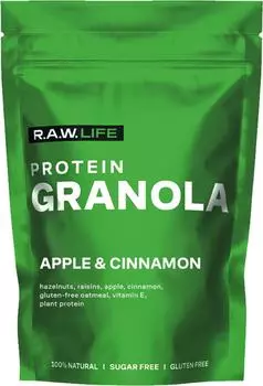 Гранола протеиновая R.A.W. LIFE Яблоко-Корица 220г