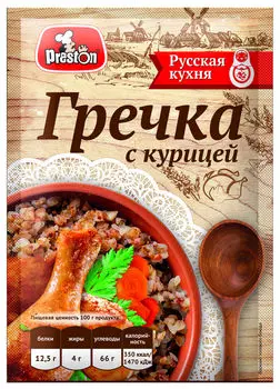 Гречка Preston с курицей 40г