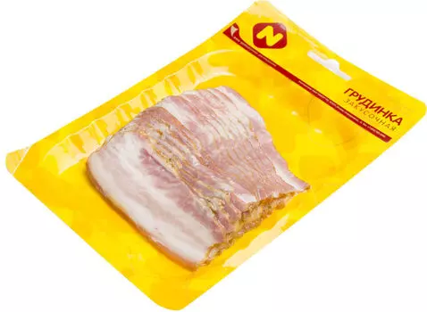 Грудинка Останкино Закусочная копчено-вареная нарезка 150г