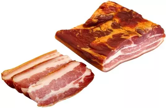 Грудинка Тульский МК свиная сырокопченая 1кгс доставкой!