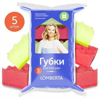 Губки для посуды Lomberta 5шт