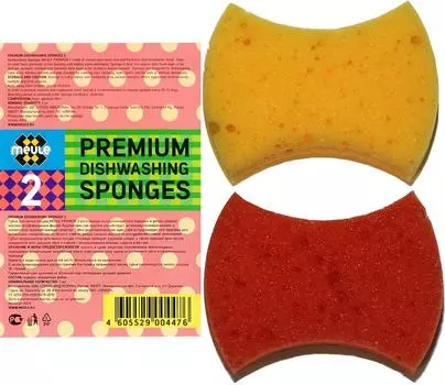 Губки для посуды Meule Premium Косточка 2шт