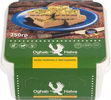 Халва Oghab Halva Тахини фисташки 250г