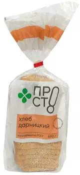 Хлеб Пр!ст Дарницкий нарезка 650г - Vprok.ru Перекрёсток
