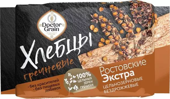 Хлебцы Doctor Grain Ростовские Экстра Гречневые 60г