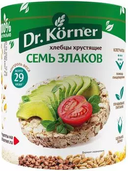 Хлебцы Dr.Korner Семь злаков 100г - Vprok.ru Перекрёсток