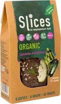 Хлебцы Slices Льняные Цукини и Петрушка без глютена 55г