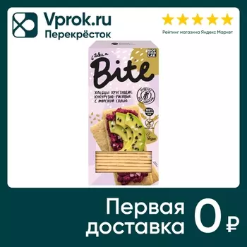 Хлебцы Take a Bite Кукурузно-рисовые с морской солью 150г