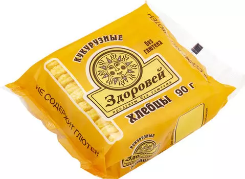 Хлебцы Здоровей Кукурузные 90г - Vprok.ru Перекрёсток