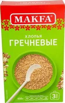 Хлопья Makfa Гречневые 400г