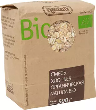 Хлопья Natura Bio микс органические 500г