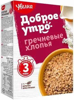 Хлопья Увелка Гречневые 400г - Vprok.ru Перекрёсток