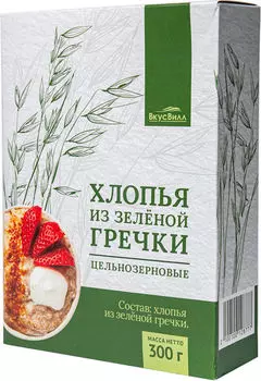 Хлопья ВкусВилл из зеленой гречки 300г