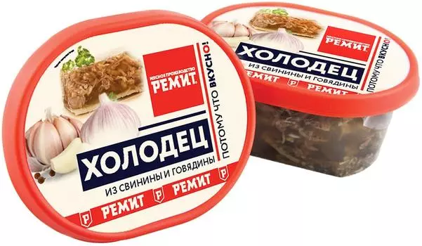 Холодец Ремит из свинины и говядины 400гс доставкой!