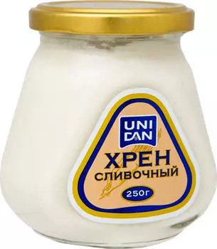 Хрен Uni Dan Сливочный 250г - Vprok.ru Перекрёсток