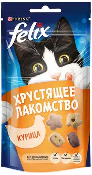 Хрустящее лакомство для кошек Felix с курицей 60г