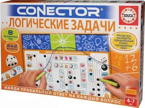 Игра настольная Conector Электронная викторина Логические задачи