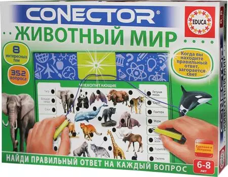 Игра настольная Conector Электронная викторина Животный мир