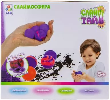 Игровой набор 1Toy Слайм тайм Слаймосфера неоновая